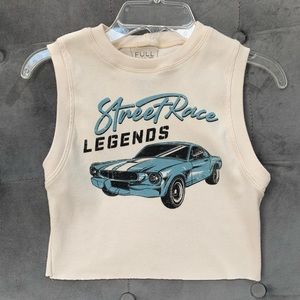 Vintage blue car tank